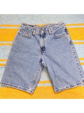 Vintage Levi's 550 Denim Shorts Relaxed Fit Size 33 Waist Husky